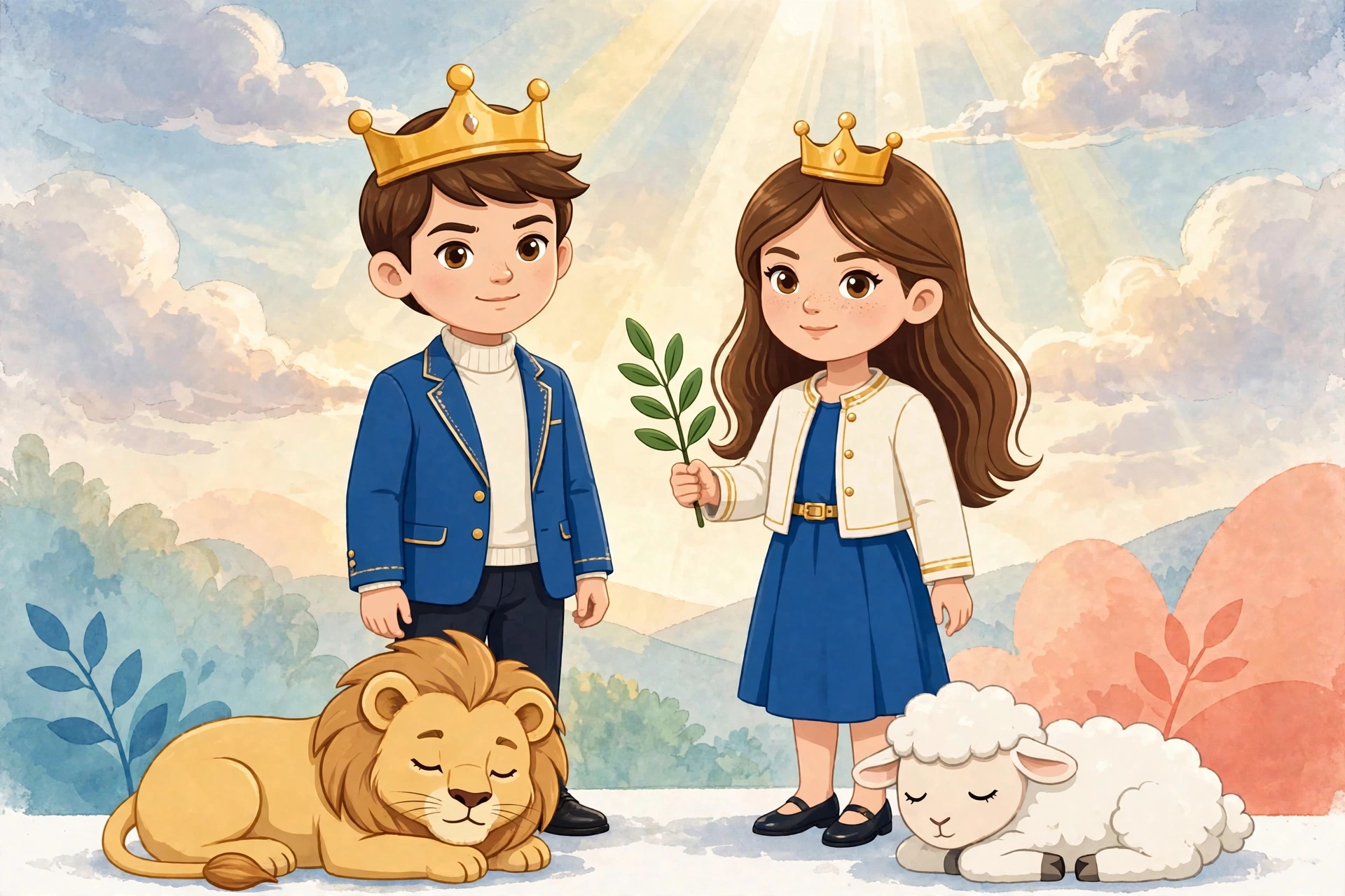 El Principito y la Princesita con su vestuario moderno y elegante